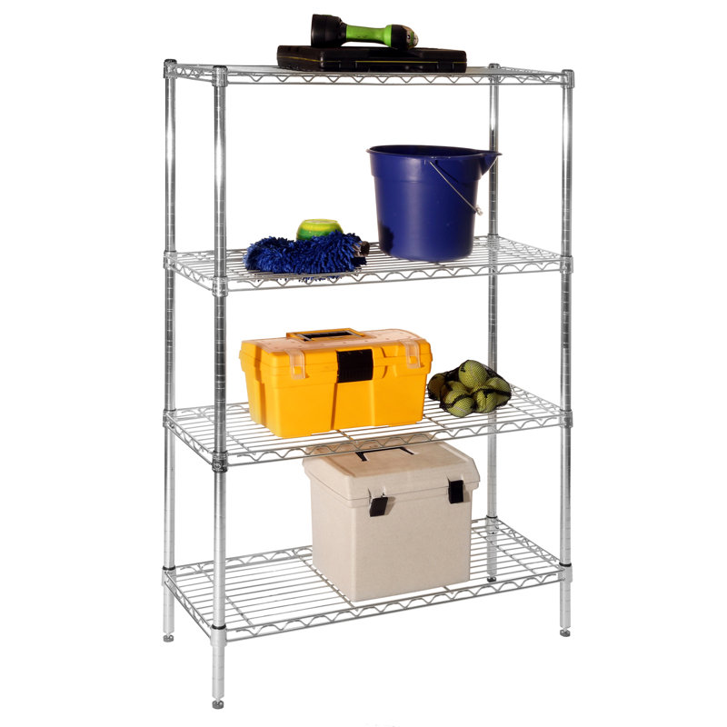 Seville Classics UltraZinc 54" H x 36" W 4Tier NSF Steel Wire Shelving